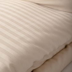 Homla AGNES bež satenasto posteljno perilo 160x200 cm