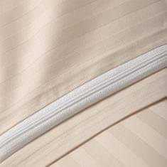 Homla AGNES bež satenasto posteljno perilo 160x200 cm