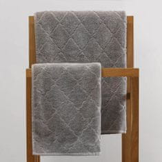 Homla SAMINE brisača z maroško deteljico siva 70x130 cm
