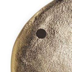 Homla GIRONA kovinski pladenj v zlati barvi 26x5 cm