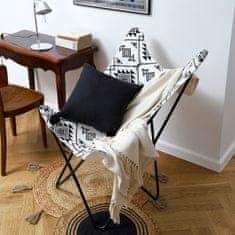 Homla BUTTERFLY nadomestni sedež za fotelj - ecru tkanina 76x97 cm