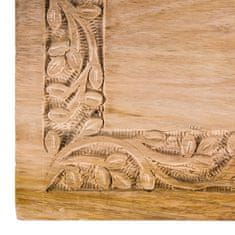 Homla SOMBRE lesena žlebljena krsta 26x18x10 cm