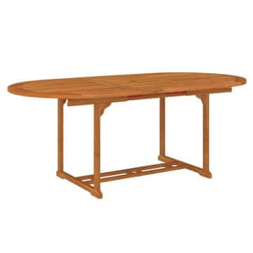 Vidaxl Vrtna miza 200x100x75 cm trden les evkaliptusa