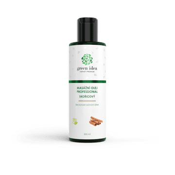 GREEN IDEA Masažno olje s cimetom 200 ml