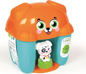 Clementoni Clemmy baby - vedro z bloki kuža