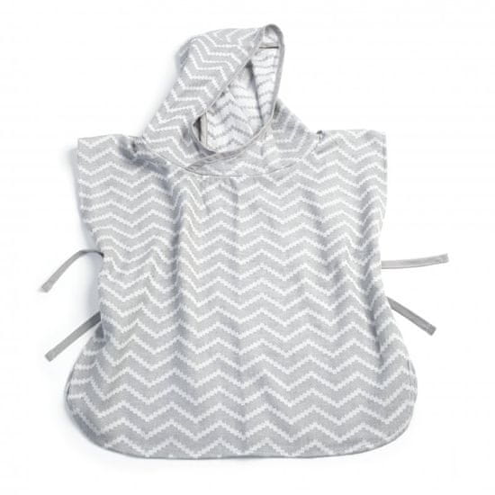 KipKep muslin PONCHO S Silver Grey