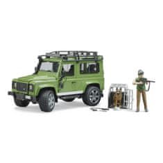 Bruder LAND ROVER DEFENDER s figuro lovca, psom in dodatki