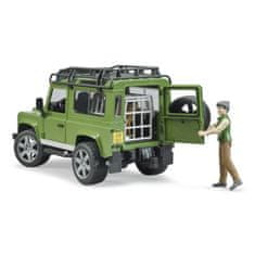 Bruder LAND ROVER DEFENDER s figuro lovca, psom in dodatki