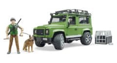 Bruder LAND ROVER DEFENDER s figuro lovca, psom in dodatki