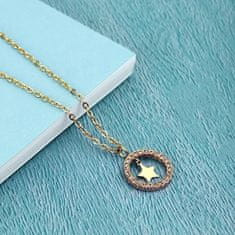 La Petite Story Čudovita pozlačena ogrlica z zvezdo prijateljstva LPS10ARR07