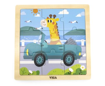 Viga Viga 44629 Puzzle na podlagi, 9 kosov – avto