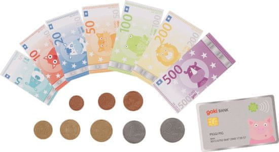 Goki Otroški denar s kreditno kartico - Pet evrov
