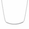 Očarljiva srebrna ogrlica s cirkoni Bianca RZBI01