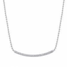 Rosato Očarljiva srebrna ogrlica s cirkoni Bianca RZBI01