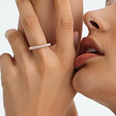 Rosato Eleganten srebrn prstan s cirkoni Bianca RZBI31 (Obseg 52 mm)