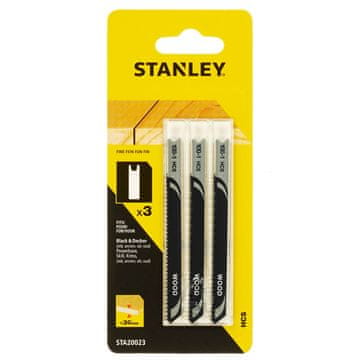 Stanley REZILO ZA VBODNO ŽAGO U-SHANK 30MM LES 3KOM Stanley STA20023