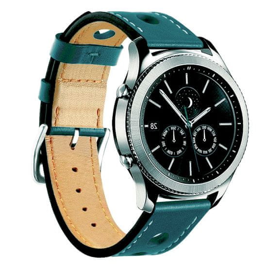 BStrap Leather Italy pašček za Xiaomi Amazfit GTR 2 / GTR 47mm, dark teal