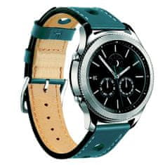 BStrap Leather Italy pašček za Samsung Galaxy Watch 3 45mm, dark teal