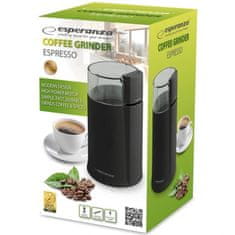 Esperanza ESPRESSO električni mlinček za mletje kave in oreščkov