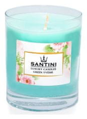 Santini Luksuzna sveča - Green Yvésse, 200g