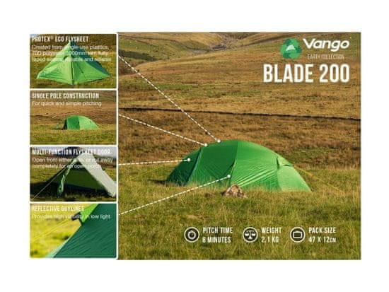 Vango šotor Blade 200 Pamir Green | mimovrste=)