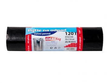 Vrečka za odpadke VERY FRESH črna 70x110cm 120l 40 mic 25pcs