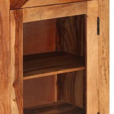 Vidaxl Visoka omarica 50x30x110 cm iz trdnega palisandra