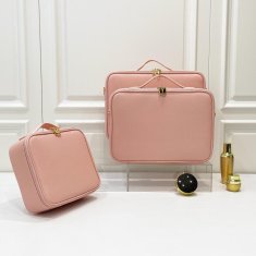 Northix Profesionalna torbica za ličenje - svetlo roza 