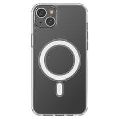 HURTEL Elastični gel etui za iPhone 15 Plus, magnetni z MagSafe, prozoren