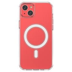 HURTEL Elastični gel etui za iPhone 15 Plus, magnetni z MagSafe, prozoren