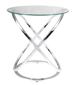 CASARREDO Kavna mizica EOS C krom/steklo