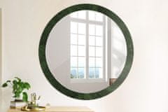 tulup.si Okroglo stensko okrasno ogledalo Zeleni marmor fi 100 cm