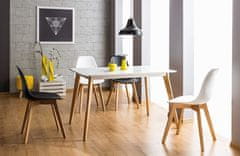 CASARREDO Jedilni stol RISO bela/bukev