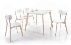 CASARREDO Jedilni stol TIBI bela/hrast
