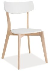CASARREDO Jedilni stol TIBI bela/hrast