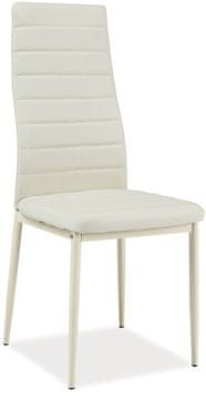 CASARREDO Oblazinjen jedilni stol H-261 Encore smetana/smetana