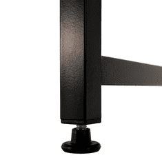 KONDELA Pisalna miza, hrast / črna, 100x60 cm, MELLORA