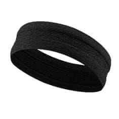 MG Running Headband športni naglavni trak, črna