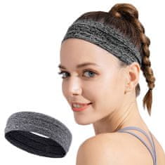MG Running Headband športni naglavni trak, siva