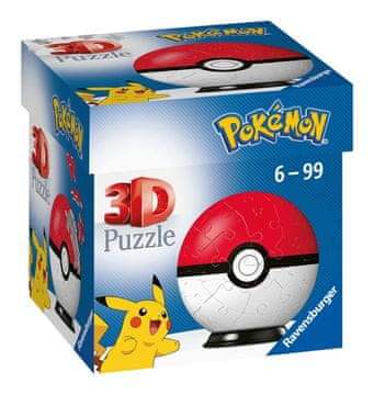 Ravensburger 3D Puzzleball Pokémon: Pokeball 54 kosov