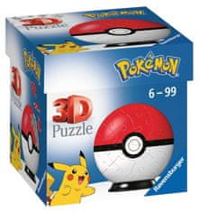 Ravensburger 3D Puzzleball Pokémon: Pokeball 54 kosov