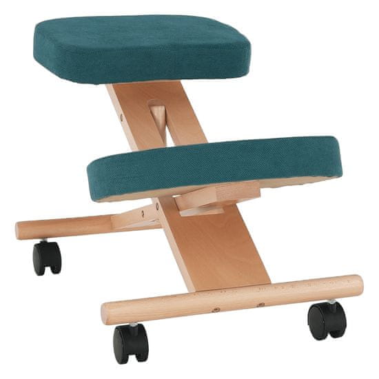 KONDELA Flonet ergonomski klečalnik na kolesih