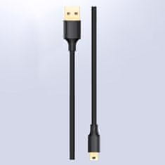 Ugreen USB kabel - mini USB 5-pin pozlaten 0,5 m črn