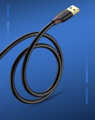 Ugreen adapter za kabelski podaljšek usb 3.0 (ženski) - usb 3.0 (moški) 1,5 m črn (us129 30126)