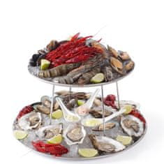 NEW Jekleni razstavni krožniki s podstavkom za morsko hrano - Hendi 480519