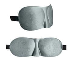 Iso Trade Potovalni komplet 3D maska za spanje siva ISO