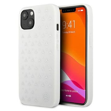 MERCEDES Ovitek Mercedes Silver Stars za iPhone 13, bel