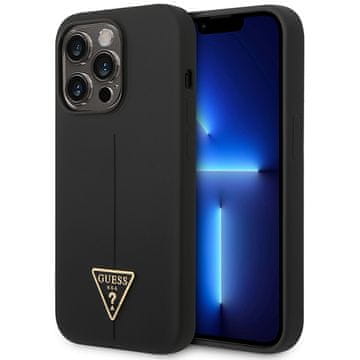 Guess Silikonski ovitek Guess GUHCP14XSLTGK za iPhone 14 Pro Max6,7 črn/črn, trikotni