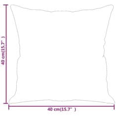 Vidaxl Okrasna blazina 2 kosa temno siva 40x40 cm žamet