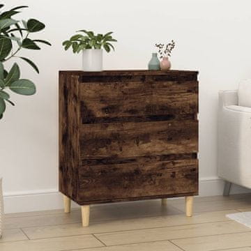 Vidaxl vidaXL Predalnik, dimljen hrast, 60x35x70 cm, material na osnovi lesa